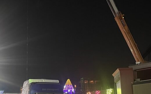 関西↔︎関東、遊園地へ遊具を夜間配送